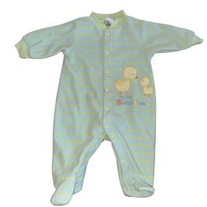 Vintage baby boys carters fleece footed pajamas